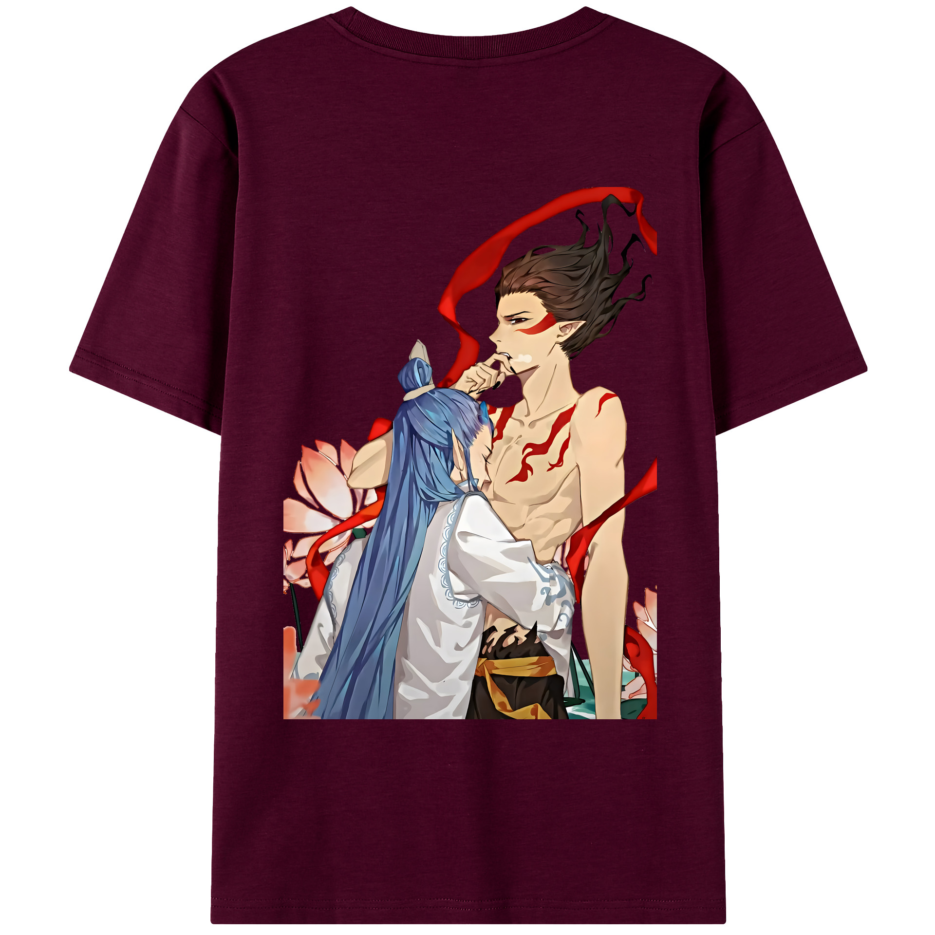 （画像用） Ne Zha 2 ナタ 魔童の大暴れ レディース半袖Tシャツ(バックプリント)